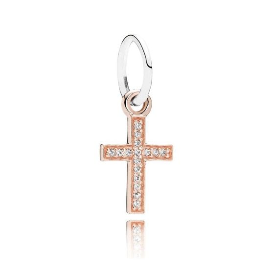 Pandora Rose Gold Cross 14K riipus 791354CZ